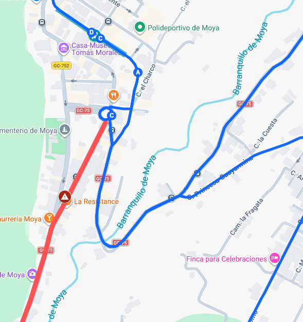 Mapa del cierre y del recorrido