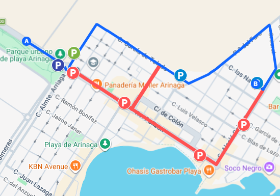 Mapa del cierre y del recorrido